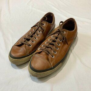 Converse All Star Brown Genuine Leather Low Top Shoes Men's Size 13